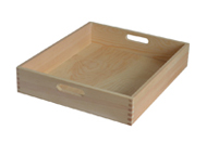 wood tray with handle